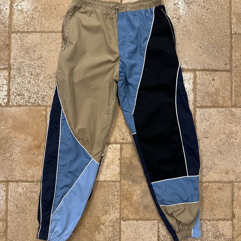 Ahluwalia Mel Patchwork Colorblock Nylon Track Pants